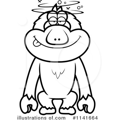 Macaque Clipart #1141664 by Cory Thoman