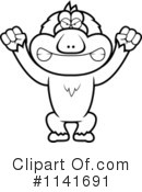 Macaque Clipart #1141691 by Cory Thoman