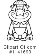 Macaque Clipart #1141693 by Cory Thoman