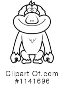 Macaque Clipart #1141696 by Cory Thoman
