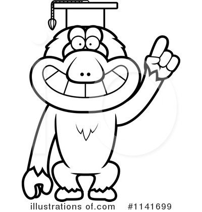 Macaque Clipart #1141699 by Cory Thoman