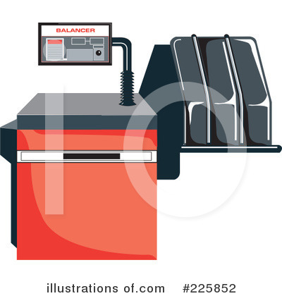 Royalty-Free (RF) Machine Clipart Illustration by David Rey - Stock Sample #225852
