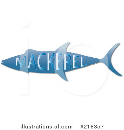 Royalty-Free (RF) Mackerel Clipart Illustration by Pams Clipart - Stock Sample #218357