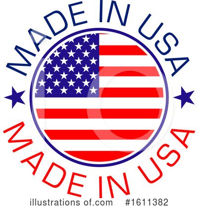 Royalty-Free (RF) Made In America Clipart Illustration by Vector Tradition SM - Stock Sample #1611382