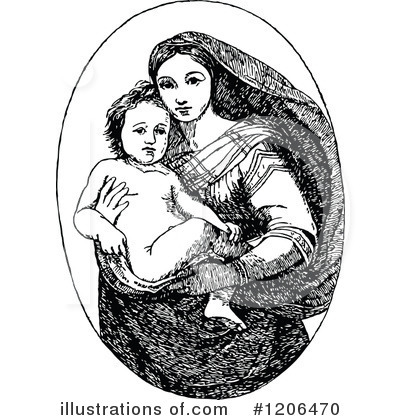 Virgin Mary Clipart #1206470 by Prawny Vintage