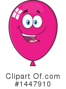 Magenta Party Balloon Clipart #1447910 by Hit Toon