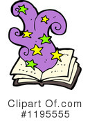 Magic Book Clipart #1195555 by lineartestpilot
