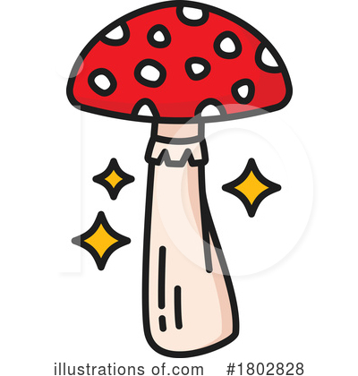 Mushrooms Clipart #1802828 by Vector Tradition SM
