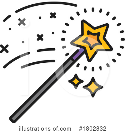 Magic Wand Clipart #1802832 by Vector Tradition SM