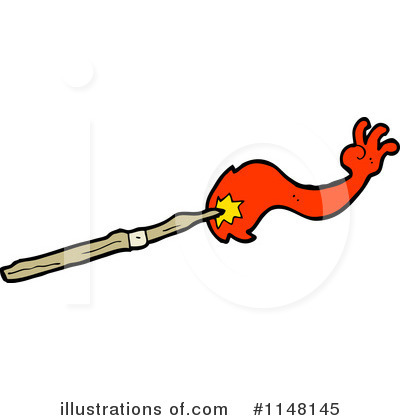 Royalty-Free (RF) Magic Wand Clipart Illustration by lineartestpilot - Stock Sample #1148145