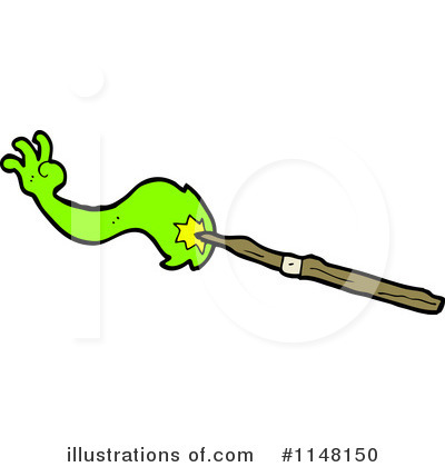 Royalty-Free (RF) Magic Wand Clipart Illustration by lineartestpilot - Stock Sample #1148150