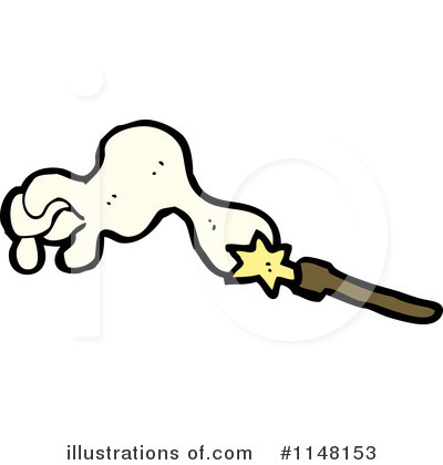Royalty-Free (RF) Magic Wand Clipart Illustration by lineartestpilot - Stock Sample #1148153