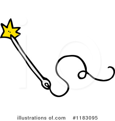 Royalty-Free (RF) Magic Wand Clipart Illustration by lineartestpilot - Stock Sample #1183095