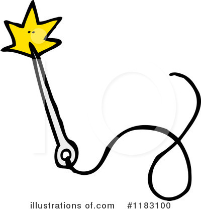 Royalty-Free (RF) Magic Wand Clipart Illustration by lineartestpilot - Stock Sample #1183100
