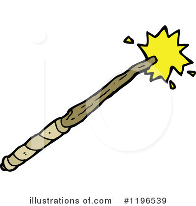 Royalty-Free (RF) Magic Wand Clipart Illustration by lineartestpilot - Stock Sample #1196539