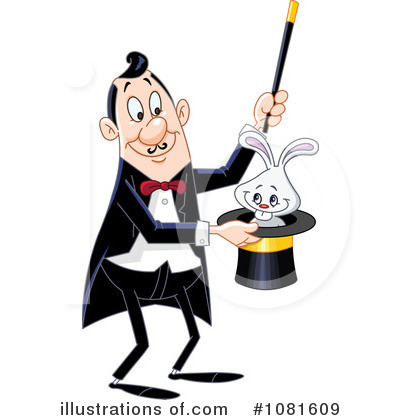 Royalty-Free (RF) Magician Clipart Illustration by yayayoyo - Stock Sample #1081609