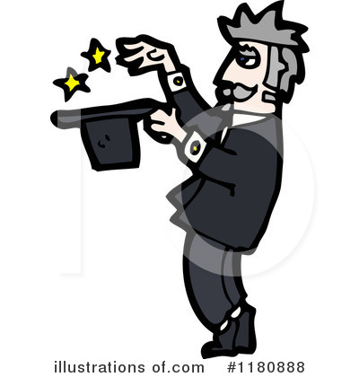 Royalty-Free (RF) Magician Clipart Illustration by lineartestpilot - Stock Sample #1180888
