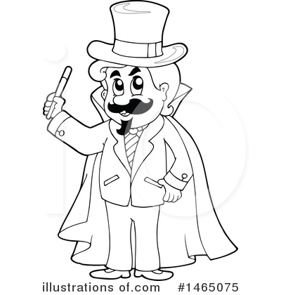 Royalty-Free (RF) Magician Clipart Illustration by visekart - Stock Sample #1465075