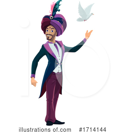 Magician Clipart #1714144 by Vector Tradition SM