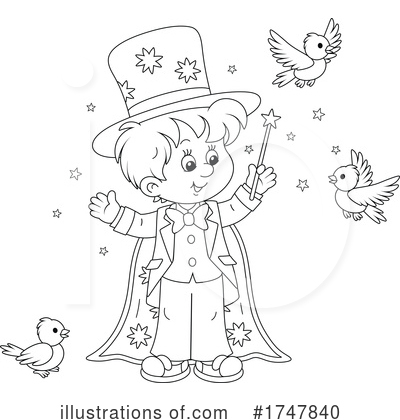 Royalty-Free (RF) Magician Clipart Illustration by Alex Bannykh - Stock Sample #1747840