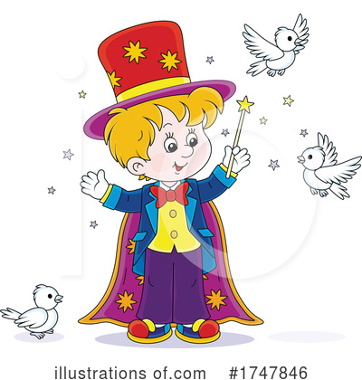 Magician Clipart #1747846 by Alex Bannykh