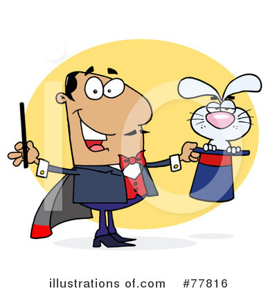 Royalty-Free (RF) Magician Clipart Illustration by Hit Toon - Stock Sample #77816