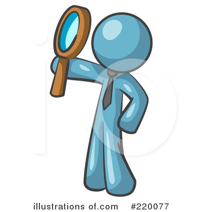 Royalty-Free (RF) Magnify Clipart Illustration by Leo Blanchette - Stock Sample #220077