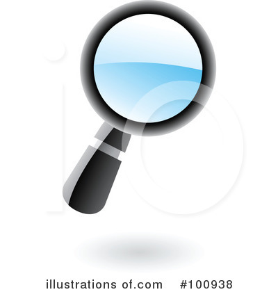 Royalty-Free (RF) Magnifying Glass Clipart Illustration by cidepix - Stock Sample #100938