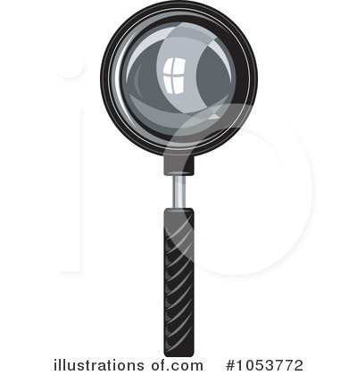 Royalty-Free (RF) Magnifying Glass Clipart Illustration by patrimonio - Stock Sample #1053772