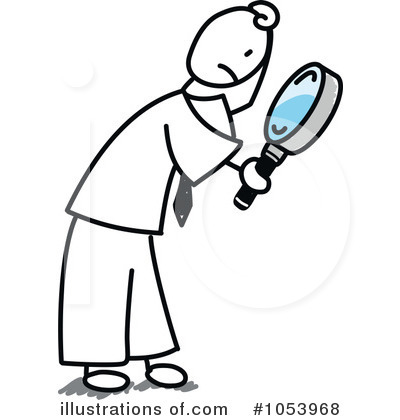 Royalty-Free (RF) Magnifying Glass Clipart Illustration by Frog974 - Stock Sample #1053968