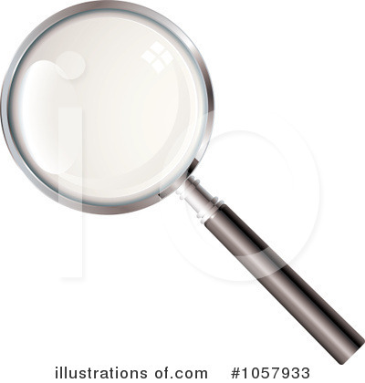 Royalty-Free (RF) Magnifying Glass Clipart Illustration by michaeltravers - Stock Sample #1057933