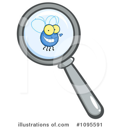 Royalty-Free (RF) Magnifying Glass Clipart Illustration by Hit Toon - Stock Sample #1095591