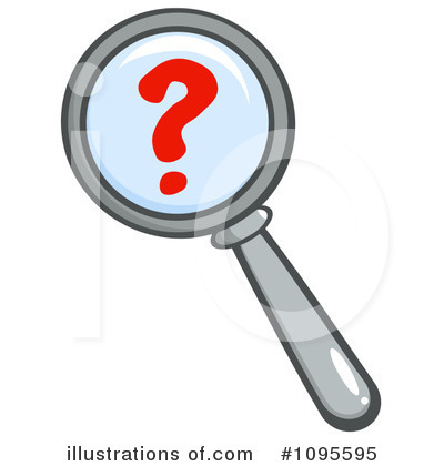 Royalty-Free (RF) Magnifying Glass Clipart Illustration by Hit Toon - Stock Sample #1095595
