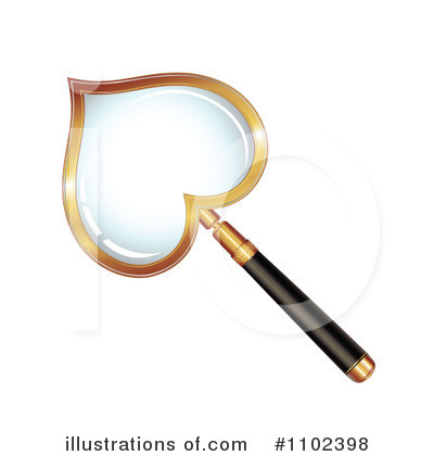 Royalty-Free (RF) Magnifying Glass Clipart Illustration by merlinul - Stock Sample #1102398