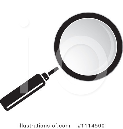 Royalty-Free (RF) Magnifying Glass Clipart Illustration by Lal Perera - Stock Sample #1114500