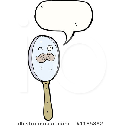 Royalty-Free (RF) Magnifying Glass Clipart Illustration by lineartestpilot - Stock Sample #1185862