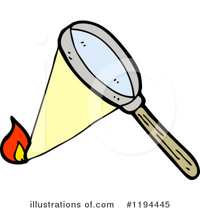 Royalty-Free (RF) Magnifying Glass Clipart Illustration by lineartestpilot - Stock Sample #1194445