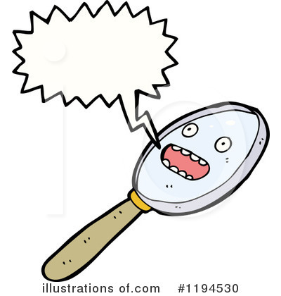 Royalty-Free (RF) Magnifying Glass Clipart Illustration by lineartestpilot - Stock Sample #1194530