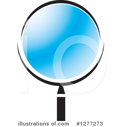 Royalty-Free (RF) Magnifying Glass Clipart Illustration by Lal Perera - Stock Sample #1277273