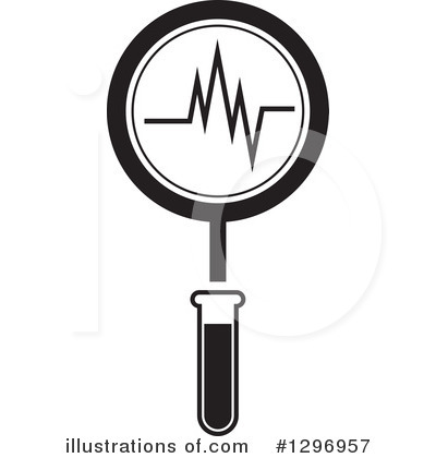 Royalty-Free (RF) Magnifying Glass Clipart Illustration by Lal Perera - Stock Sample #1296957