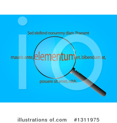 Royalty-Free (RF) Magnifying Glass Clipart Illustration by elaineitalia - Stock Sample #1311975