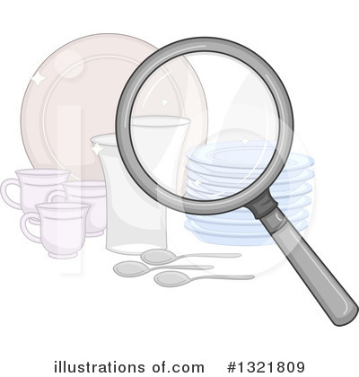 Royalty-Free (RF) Magnifying Glass Clipart Illustration by BNP Design Studio - Stock Sample #1321809