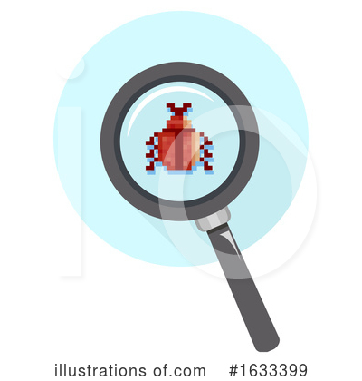 Royalty-Free (RF) Magnifying Glass Clipart Illustration by BNP Design Studio - Stock Sample #1633399