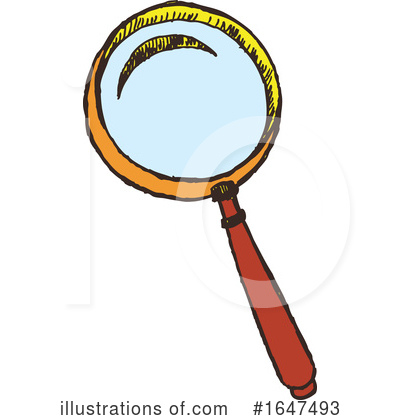 Royalty-Free (RF) Magnifying Glass Clipart Illustration by Cherie Reve - Stock Sample #1647493