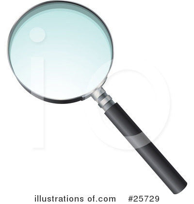 Royalty-Free (RF) Magnifying Glass Clipart Illustration by beboy - Stock Sample #25729
