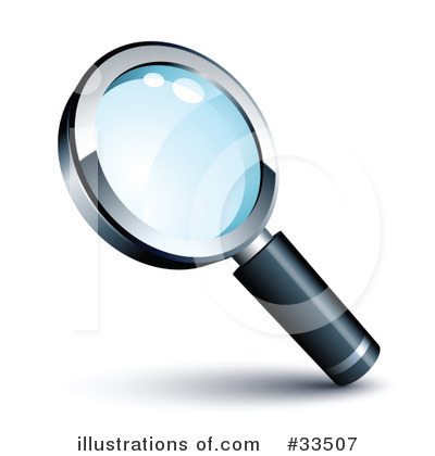 Royalty-Free (RF) Magnifying Glass Clipart Illustration by beboy - Stock Sample #33507