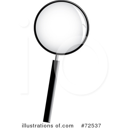 Royalty-Free (RF) Magnifying Glass Clipart Illustration by cidepix - Stock Sample #72537
