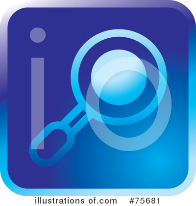 Royalty-Free (RF) Magnifying Glass Clipart Illustration by Lal Perera - Stock Sample #75681