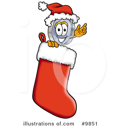 Royalty-Free (RF) Magnifying Glass Clipart Illustration by Mascot Junction - Stock Sample #9851
