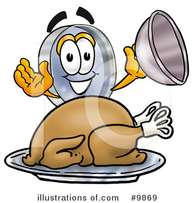 Royalty-Free (RF) Magnifying Glass Clipart Illustration by Mascot Junction - Stock Sample #9869
